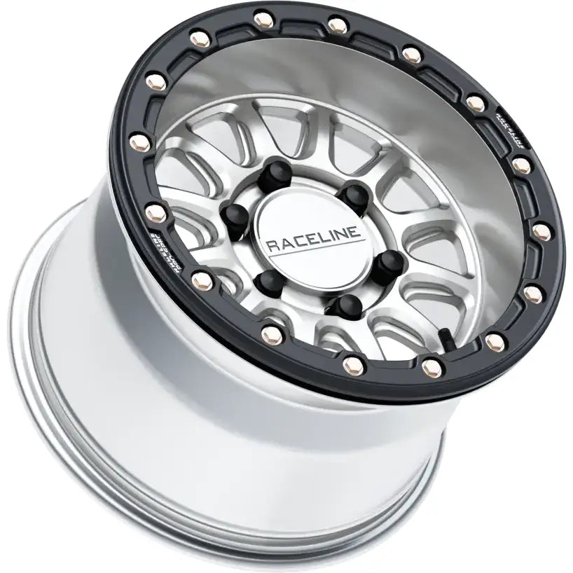 Alpha Hyper Wheel 6x139.7 Hyper Silver/Blk 15x10 (+10mm) - RACELINE
