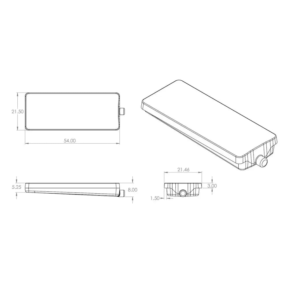 Alpha System VB22548HFR102B - 22 54 Blow Molded Holding
