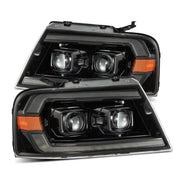 AlphaRex 880136 AlphaRex 04-08 Ford F150 PRO-Series Projector Headlights Chrome w/ Sequential Signal and DRL - 880136