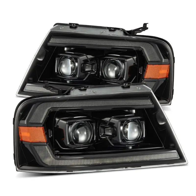 AlphaRex 880136 AlphaRex 04-08 Ford F150 PRO-Series Projector Headlights Chrome w/ Sequential Signal and DRL - 880136