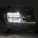 AlphaRex 05-11 Toyota Tacoma LUXX Crystal Headlights Plank Style Chrome w/Activation Light/DRL - Truck & Automotive