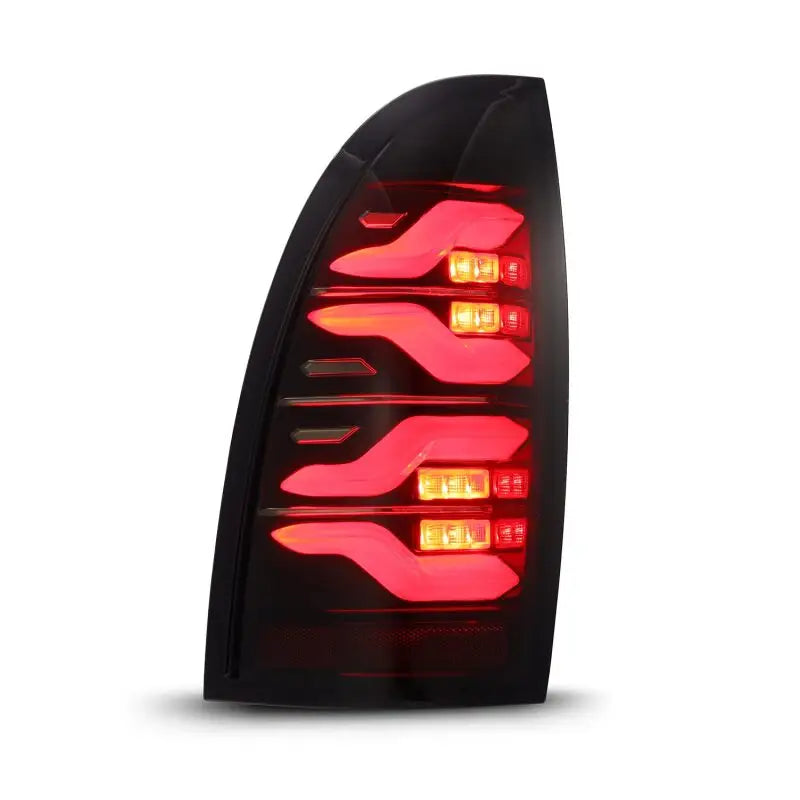 AlphaRex 680070 AlphaRex 05-15 Toyota Tacoma LUXX LED Taillights Blk/Red w/Activ Light/Seq Signal
