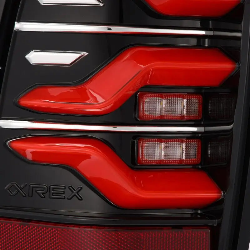 AlphaRex 680070 AlphaRex 05-15 Toyota Tacoma LUXX LED Taillights Blk/Red w/Activ Light/Seq Signal