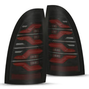 AlphaRex 680070 AlphaRex 05-15 Toyota Tacoma LUXX LED Taillights Blk/Red w/Activ Light/Seq Signal