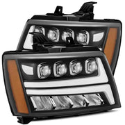 AlphaRex 880288 AlphaRex 07-13 Chevy Avalanche?NOVA LED Proj Headlights Plank Style Matte Black w/Activ Light/DRL