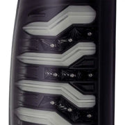 AlphaRex 09-18 Dodge Ram 1500 PRO-Series LED Tail Lights Jet Black close-up detail.