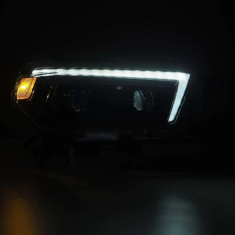 AlphaRex 880754 AlphaRex 10-13 Toyota 4Runner PRO-Series Proj Headlights Plank Style Alpha Blk w/Seq Signal/DRL
