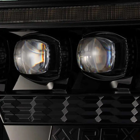 AlphaRex 12-15 Toyota NOVA LED Proj Headlights Plank Style Alpha Blk w/Activ Light/Seq Signal/DRL - Truck & Automotive