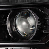 AlphaRex 12-15 Toyota Tacoma LUXX LED Projector Headlights Plank Style Alpha Black w/DRL - Truck & Automotive