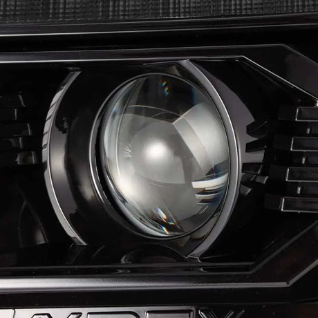 AlphaRex 12-15 Toyota Tacoma LUXX LED Projector Headlights Plank Style Alpha Black w/DRL - Truck & Automotive