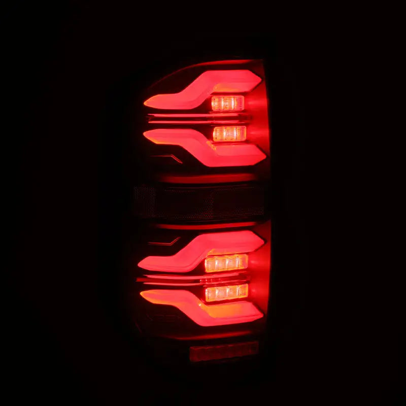 AlphaRex 14-21 Toyota Tundra LUXX LED Taillights Alpha Blk w/Activ Light/Seq Signal - Truck & Automotive