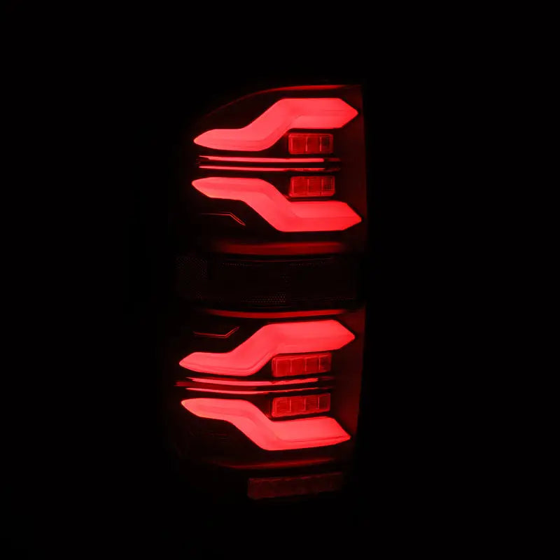 AlphaRex 14-21 Toyota Tundra LUXX LED Taillights Alpha Blk w/Activ Light/Seq Signal - Truck & Automotive