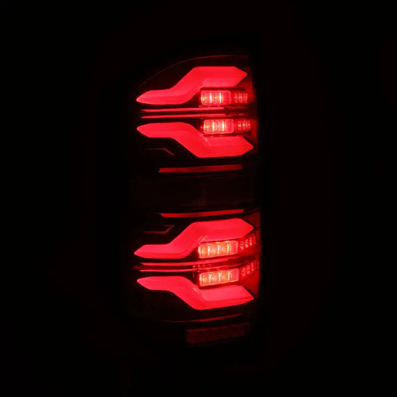 AlphaRex 14-21 Toyota Tundra LUXX LED Taillights Black/Red w/Activ Light/Seq Signal - Truck & Automotive