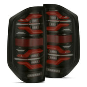 AlphaRex 672050 AlphaRex 14-21 Toyota Tundra LUXX LED Taillights Black/Red w/Activ Light/Seq Signal