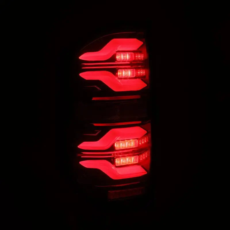 AlphaRex 672050 AlphaRex 14-21 Toyota Tundra LUXX LED Taillights Black/Red w/Activ Light/Seq Signal