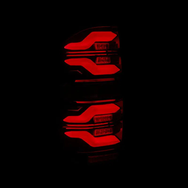 AlphaRex 14-21 Toyota Tundra LUXX LED Taillights Black/Red w/Activ Light/Seq Signal - Truck & Automotive
