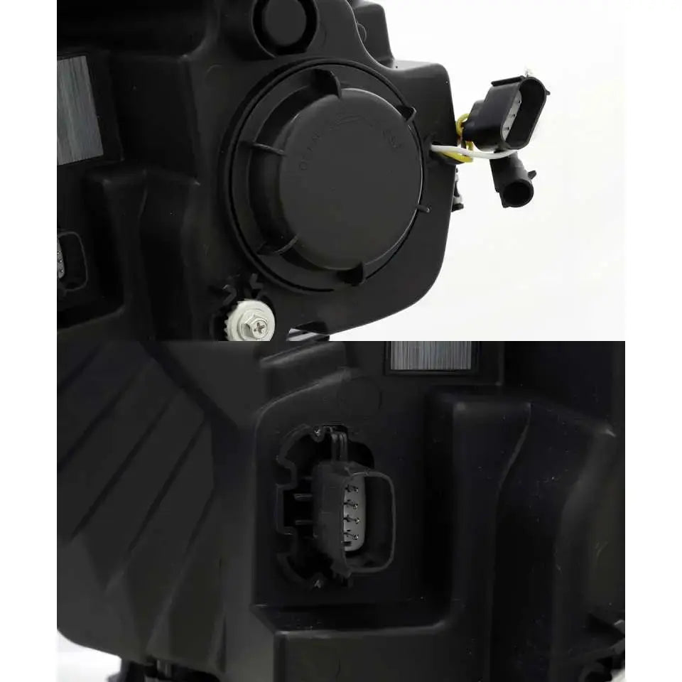 AlphaRex 15-17 Ford F-150 LUXX LED Projector Headlights Plank Style Black w/Activ Light/DRL - Truck & Automotive