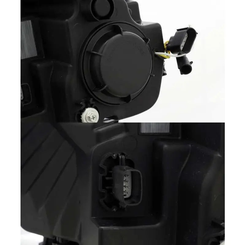AlphaRex 880167 AlphaRex 15-17 Ford F-150 LUXX LED Projector Headlights Plank Style Black w/Activ Light/DRL