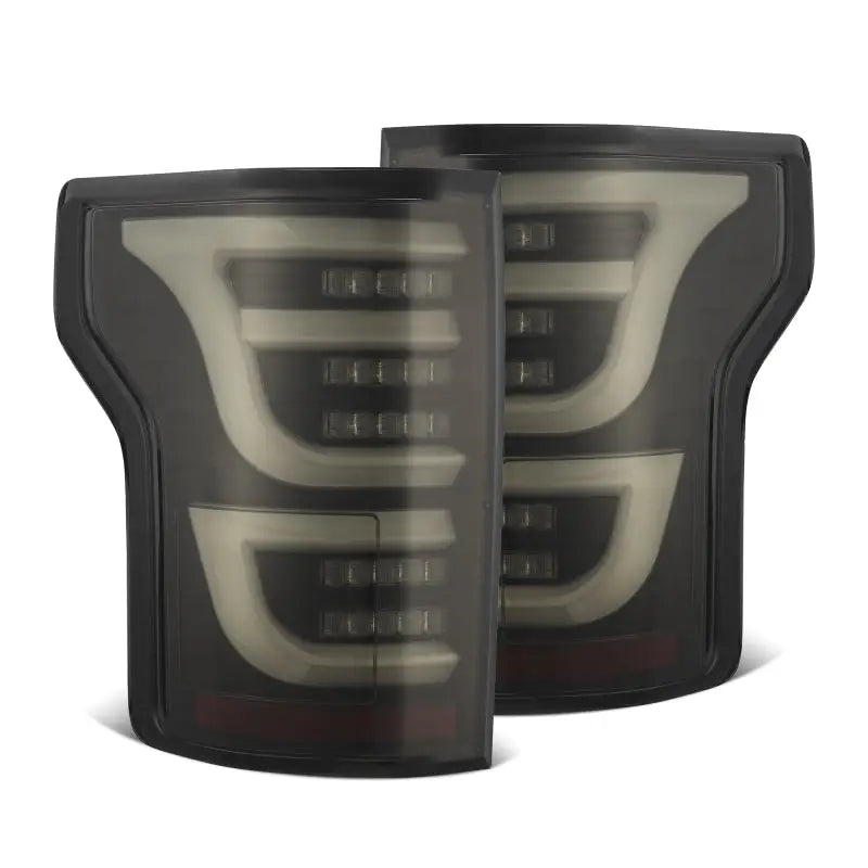 AlphaRex 652040 AlphaRex 15-20 Ford F150 Luxx-Series LED Tail Lights Alpha-Black - 652040