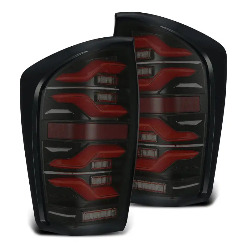 AlphaRex 16-21 Toyota Tacoma LUXX LED Taillights Blk/Red w/Activ Light/Seq Signal, RV, Automotive, Powersports, off-road, marine, exterior, truck accessories, interior, truck bed, rv parts, Lights, AVADA - Best Sellers