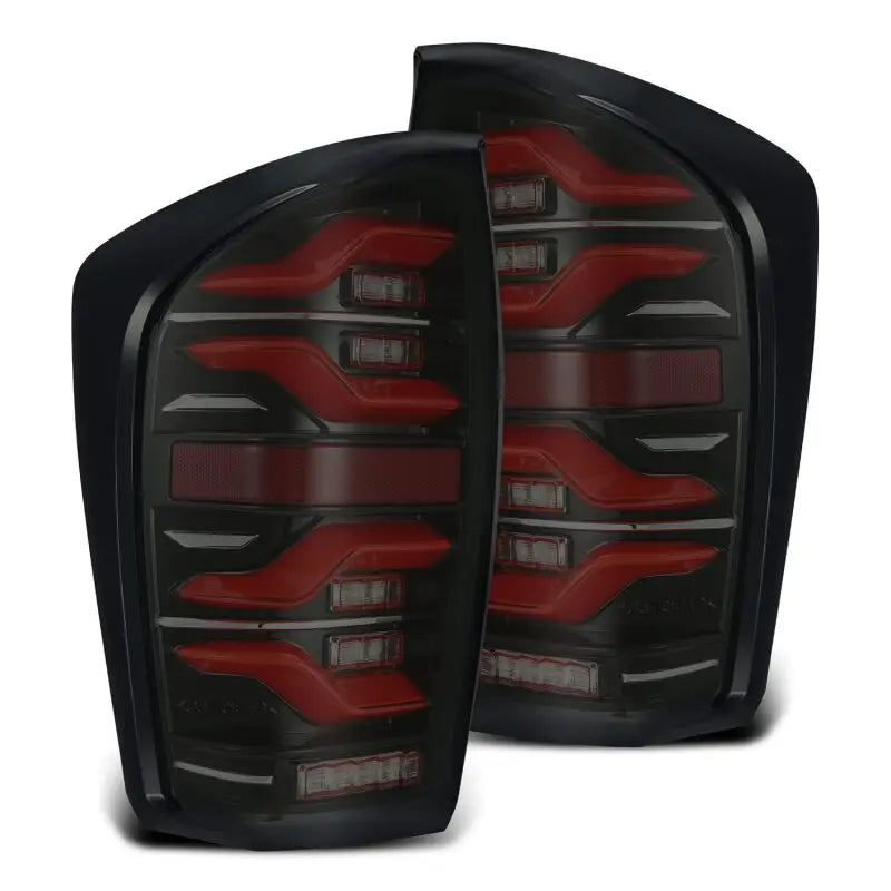 AlphaRex 680000 AlphaRex 16-21 Toyota Tacoma LUXX LED Taillights Blk/Red w/Activ Light/Seq Signal