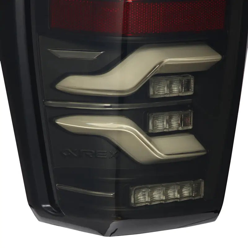 AlphaRex 16-21 Toyota TacomaLUXX LED Taillights Blk w/Activ Light/Seq Signal - Truck & Automotive