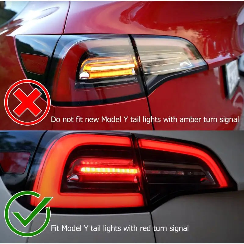AlphaRex 601020 AlphaRex 17-22 Tesla Model 3 PRO-Series LED Tail Lights Red Smoke w/Seq Sig