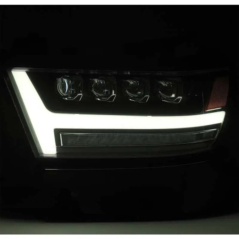 AlphaRex 880516 AlphaRex 19-20 Ram 1500HD NOVA LED Proj Headlights Plank Style Gloss Blk w/Activ Lght/Seq Signal/DRL