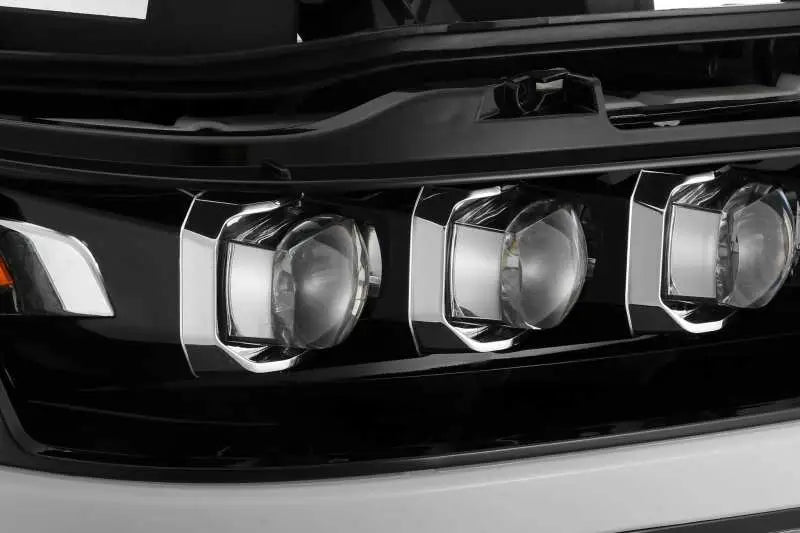 AlphaRex 19-20 Ram 1500HD NOVA LED Proj Headlights Plank Style Gloss Blk w/Activ Lght/Seq Signal/DRL - Truck &