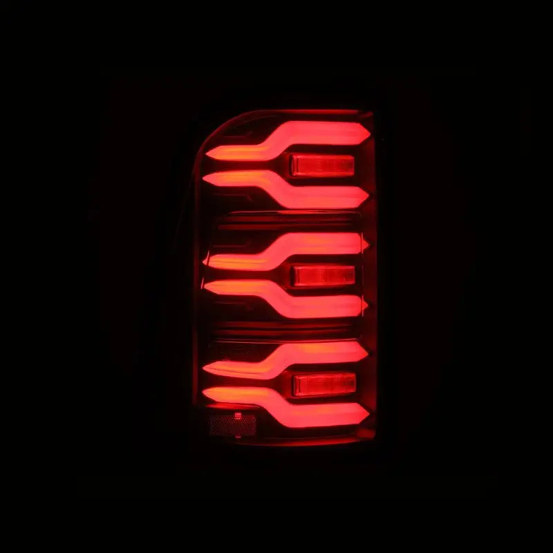 AlphaRex 19-21 Dodge Ram 1500 Luxx-Series LED Tail Lights Black w/Activ Light/Seq Signal - Truck & Automotive