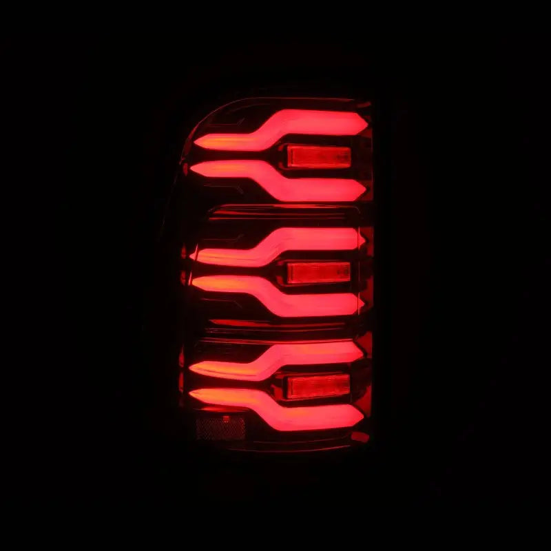 AlphaRex 19-21 Dodge Ram 1500 Luxx-Series LED Tail Lights Black/Red w/Activ Light/Seq Signal - Truck & Automotive