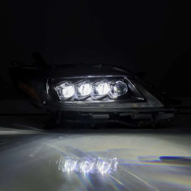 AlphaRex 2011 + Toyota Sienna NOVA LED Proj Headlights Plank Style Black w/Activ Light/Seq Signal/DRL - Truck &