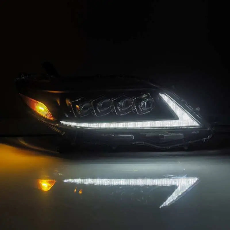 AlphaRex 2011 + Toyota Sienna NOVA LED Proj Headlights Plank Style Black w/Activ Light/Seq Signal/DRL - Truck &