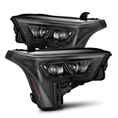 AlphaRex 22-23 Toyota Tundra LUXX-Series Headlights Alpha-Black w/Amber DRL - Req 810029 OR 810030 - 880873 - Lights