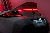 White Toyota GR86 rear with vivid red Luxx LED taillights from AlphaRex 220030