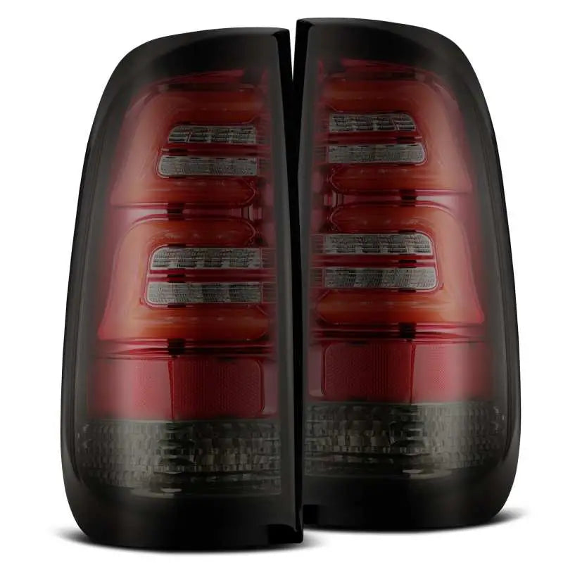 AlphaRex 97-03 Ford F-150 (Excl 4 Door SuperCrew Cab) PRO-Series LED Tail Lights Red Smoke - Truck & Automotive