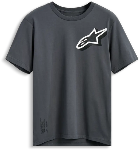 Shaded Ss Csf Tee Charcoal Md - ALPINESTARS