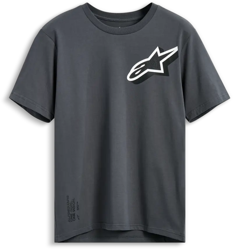 Shaded Ss Csf Tee Charcoal Xl - ALPINESTARS