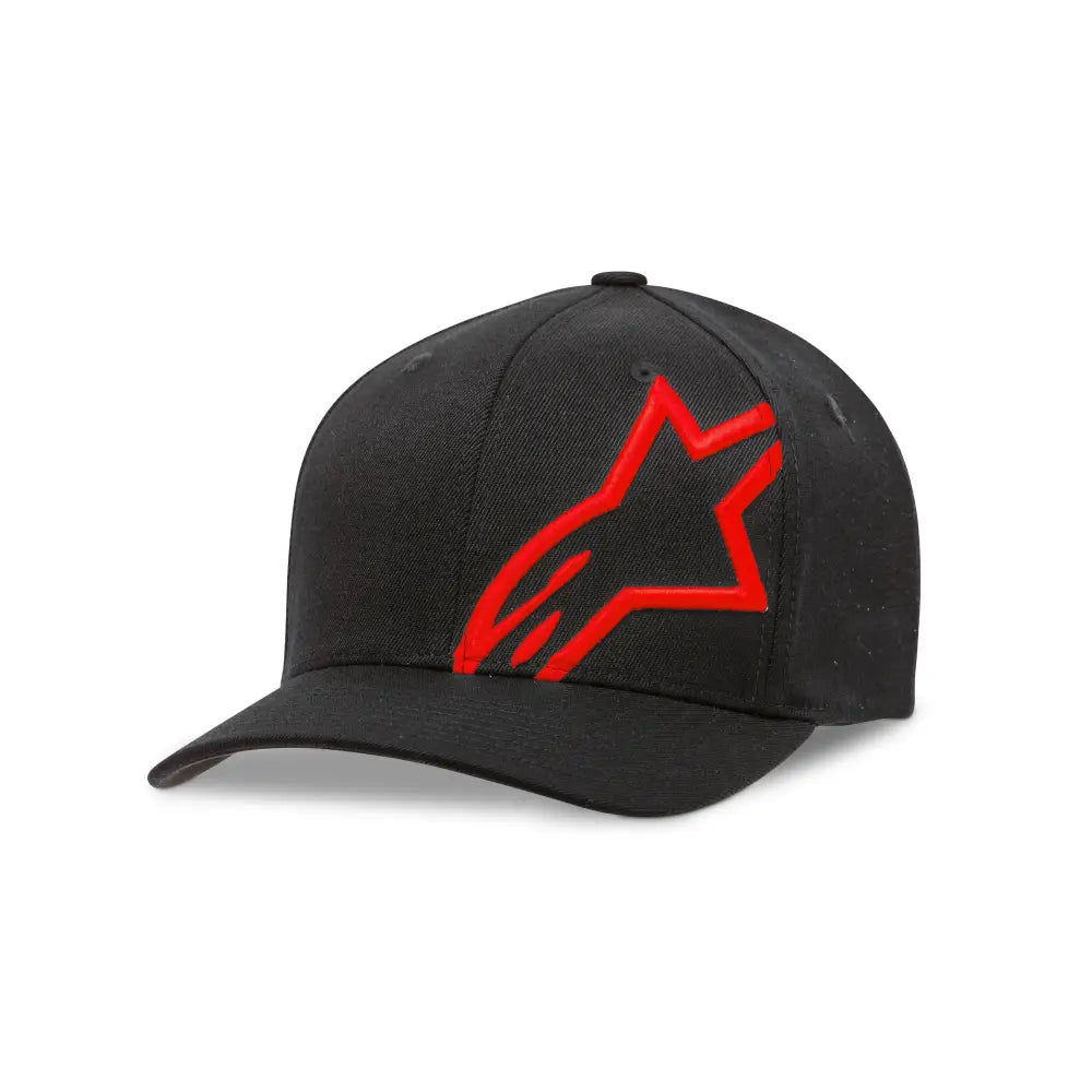 Alpinestars Corporate Shift 2 Curved Brim HAT - Black RED LG/XL - Headgear