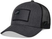 Flag Snapback Hat Charcoal Heather/Black