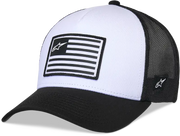 Flag Snapback Hat White/Black - ALPINESTARS