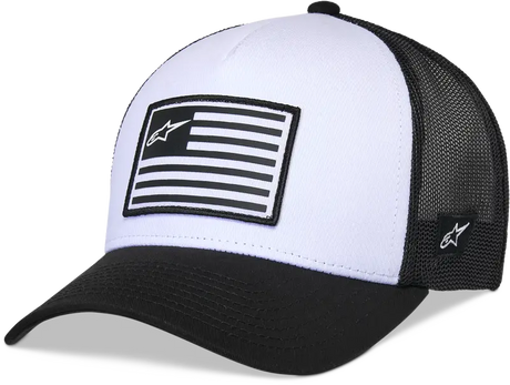 Flag Snapback Hat White/Black - ALPINESTARS