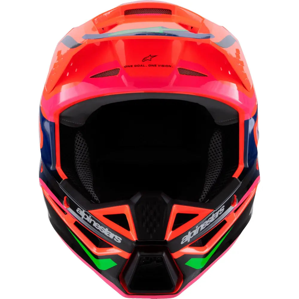 Alpinestars SM3 Youth Deegan Helmet 8301425-433-YS - Purple Youth Small Orng