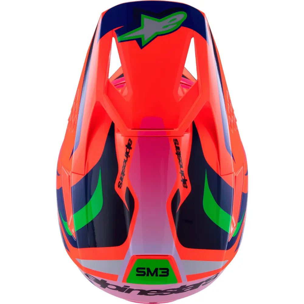 Alpinestars SM3 Youth Deegan Helmet 8301425-433-YS - Purple Youth Small Orng