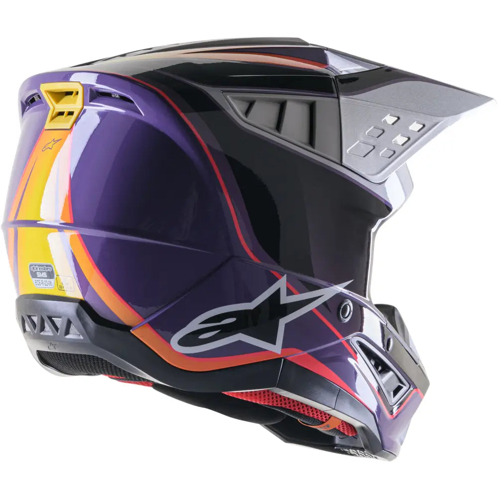 Alpinestars S-M5 Helmet 8306823-3919-XS - Black Small S-M5 Sail Violet