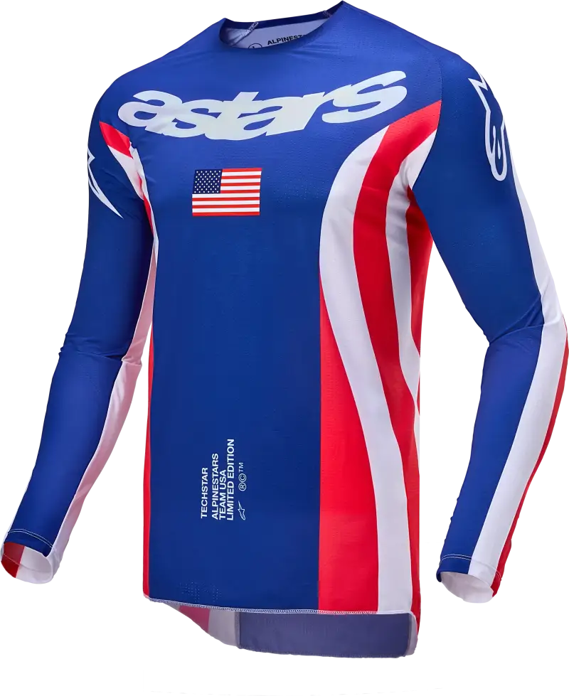 Alpinestars Techstar Union Limited Edition Jersey Red/Dark Blue/White 