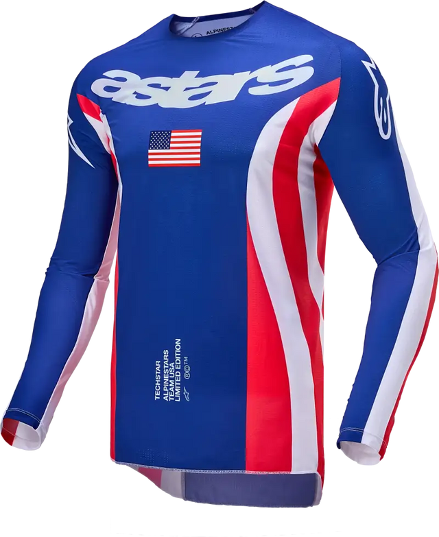 Alpinestars Techstar Union Limited Edition Jersey Red/Dark Blue/White 