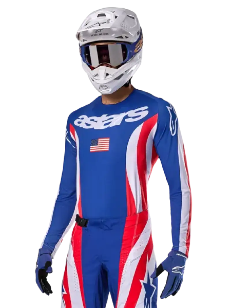 Alpinestars Techstar Union Limited Edition Jersey Red/Dark Blue/White 