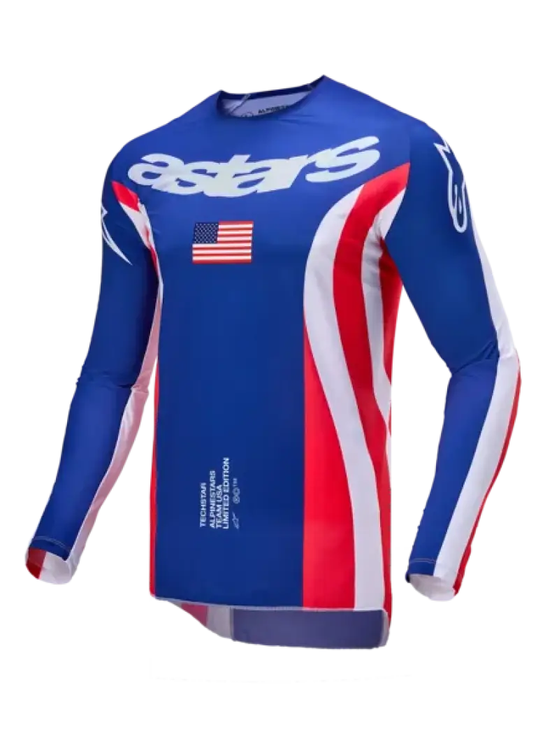 Alpinestars Techstar Union Limited Edition Jersey Red/Dark Blue/White 