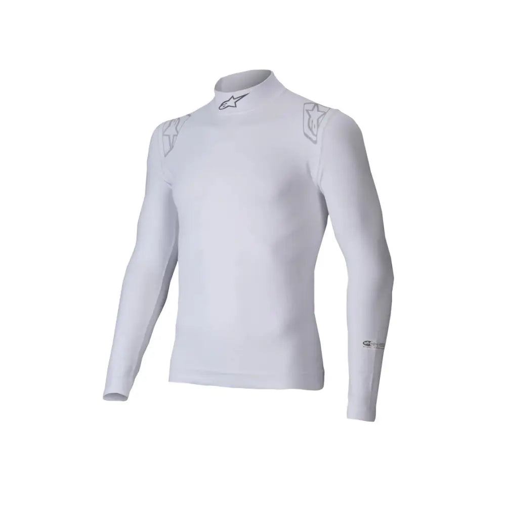 Alpinestars USA FIA Approved Fire Retardant Underwear Tops 4750325-20-XXL - White Silver 2XL
